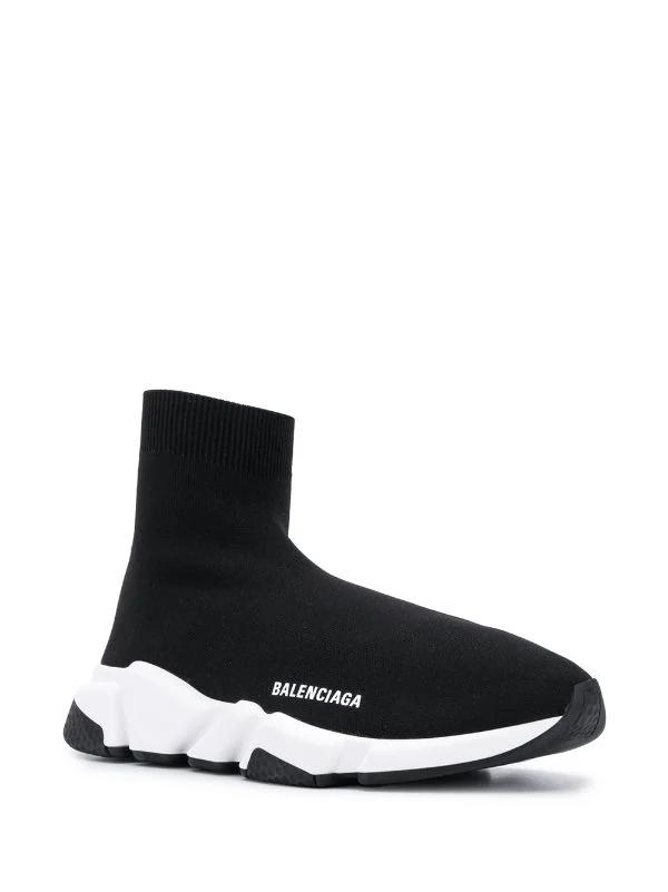 Balenciaga Trainer Speed Black White - Hype Franco Store