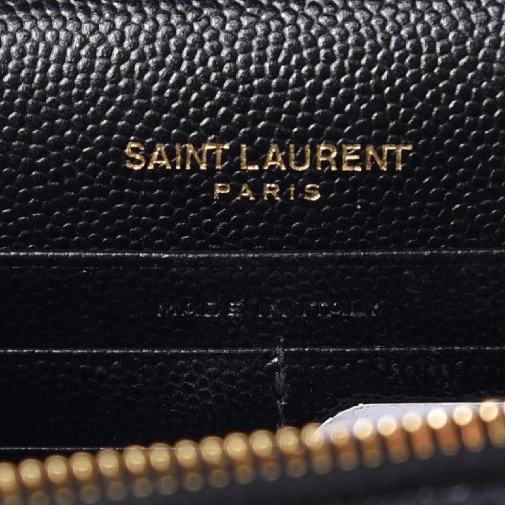 Bolsa Yves Saint Laurent Couro Genuíno Black Gold - Hype Franco Store