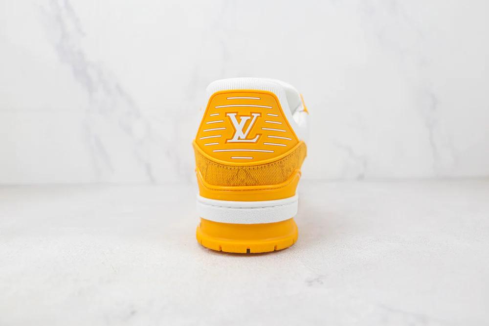 Zapatillas Louis Vuitton Denim con monograma amarillo Blanco