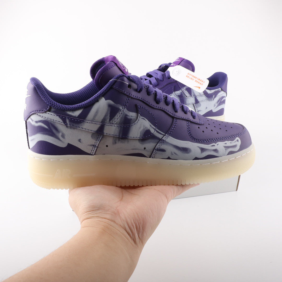 Nike Air Force 1 Low Skeleton Purple