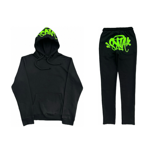 Conjunto Moletom Syna World Logo Verde