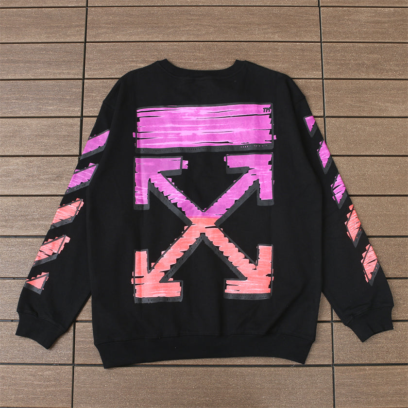 Off-White Black Crewneck Sweatshirt