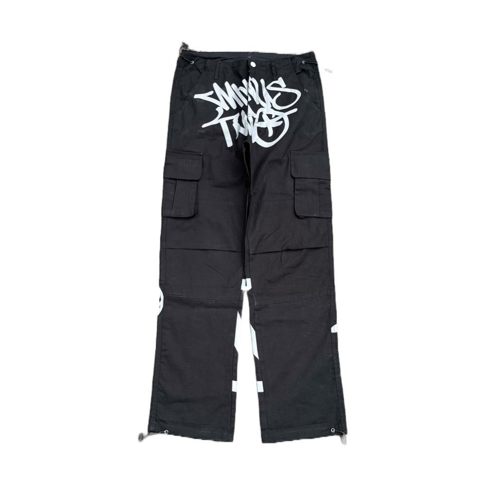 Calça Cargo Minus Two Black/White