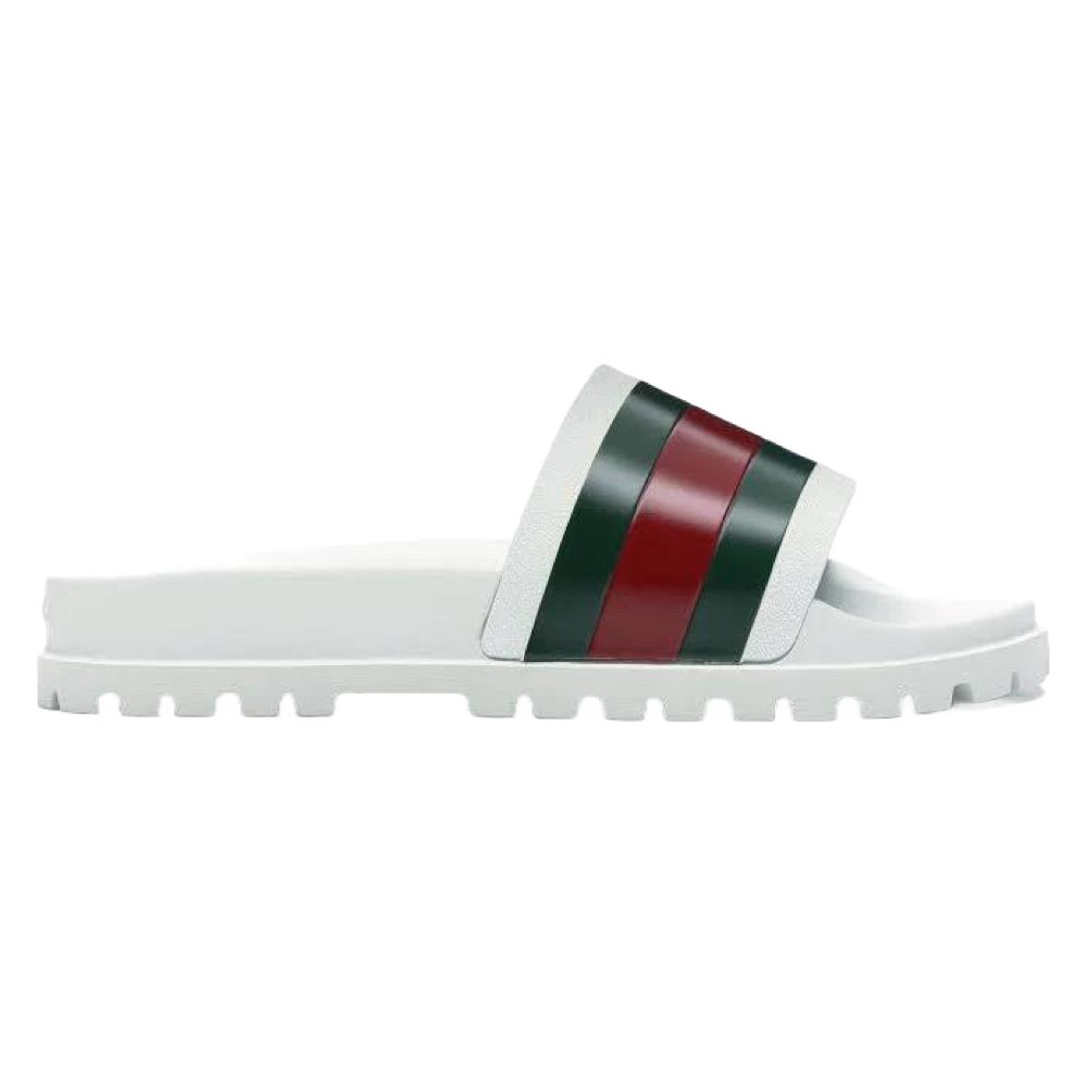 Gucci Web Slide Sandal White