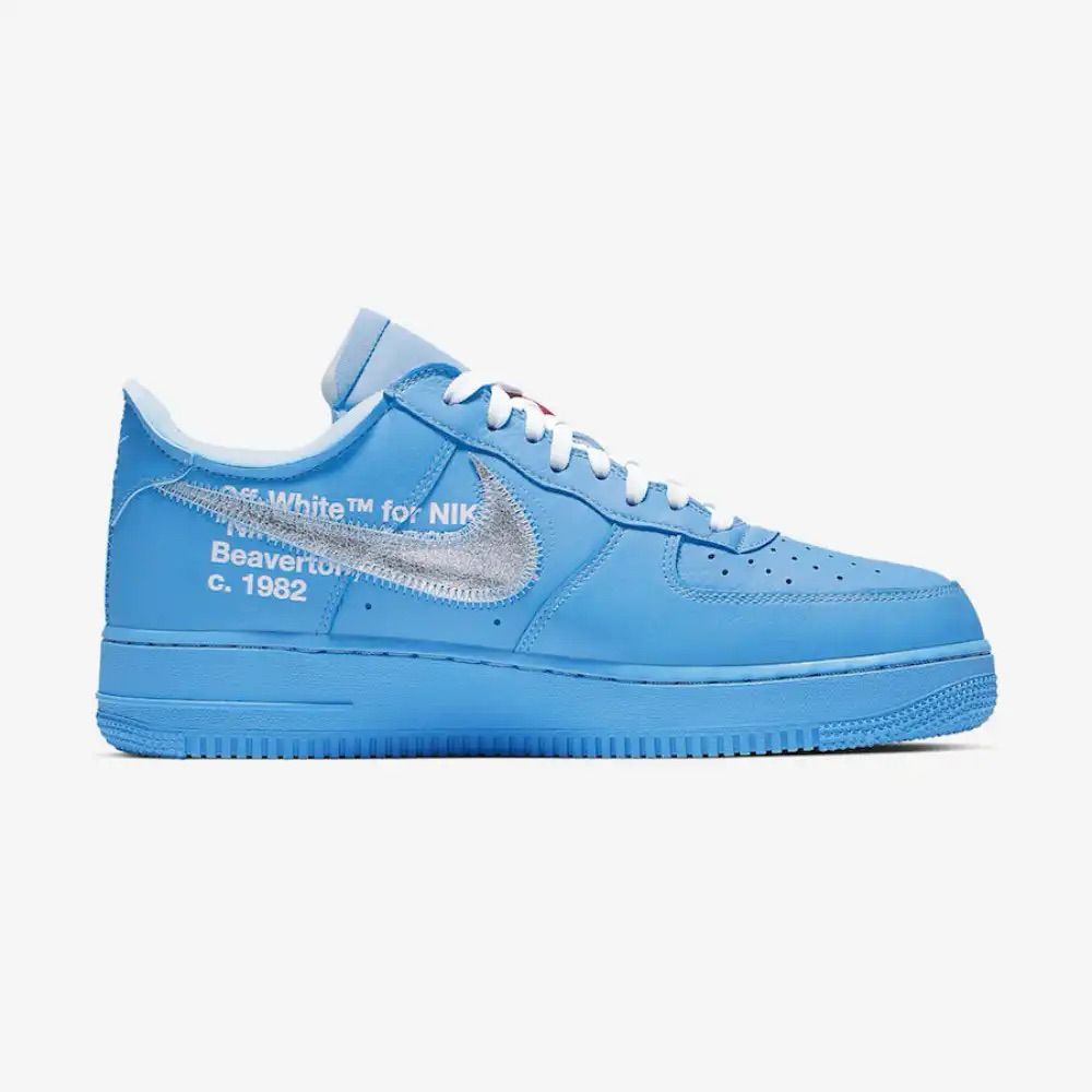 Nike Air Force 1 Low x Off-White Oro universitario Metálico Azul