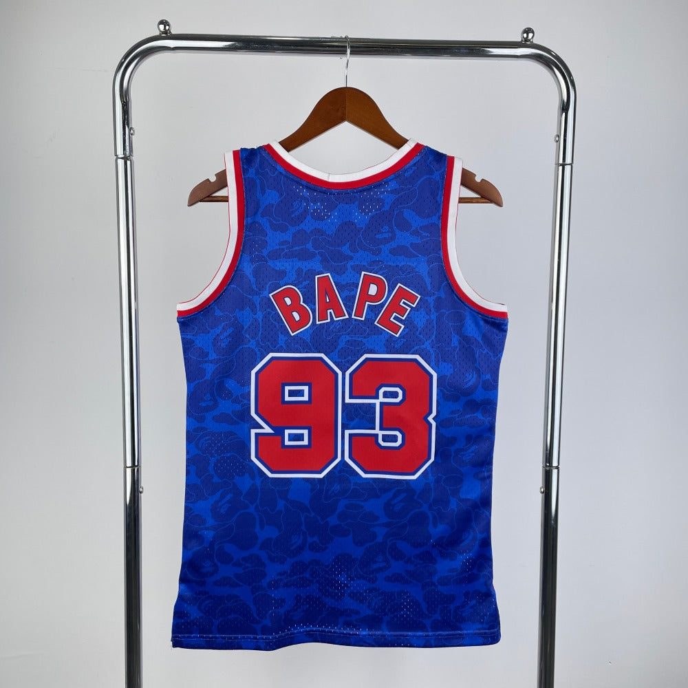 Jersey NBA x Bape Brooklyn Neets 93 Blue