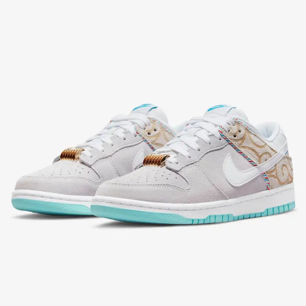 Nike Dunk Low Barber Shop Blanco