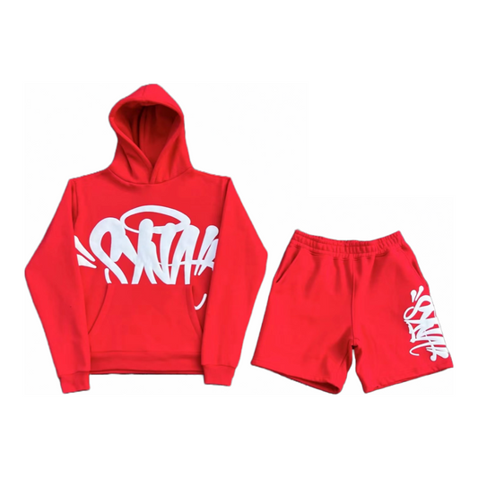 Conjunto Moletom Team Syna Hood Twinset Red