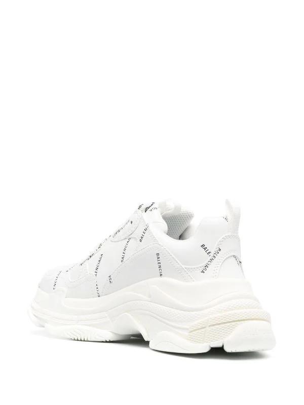 Balenciaga Triple S White Monogram - Hype Franco Store