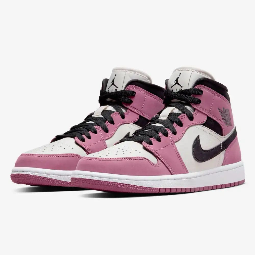 Air Jordan 1 Retro Mid Berry Pink Light Mulberry