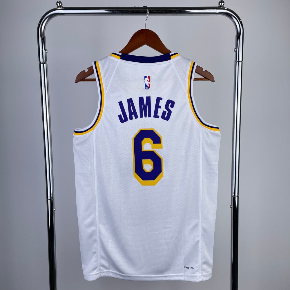 Lakers 6 James NBA Jersey