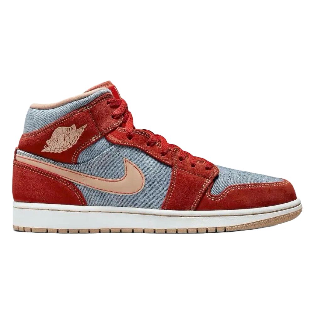 Air Jordan 1 Retro Mid Denim Red