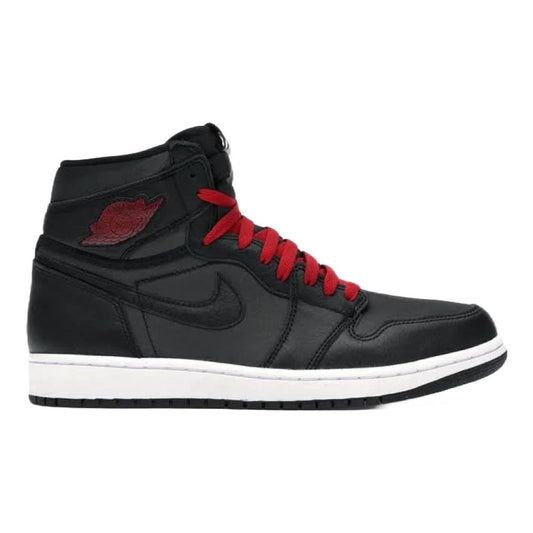 Air Jordan 1 Retro High Black Satin Gym Red