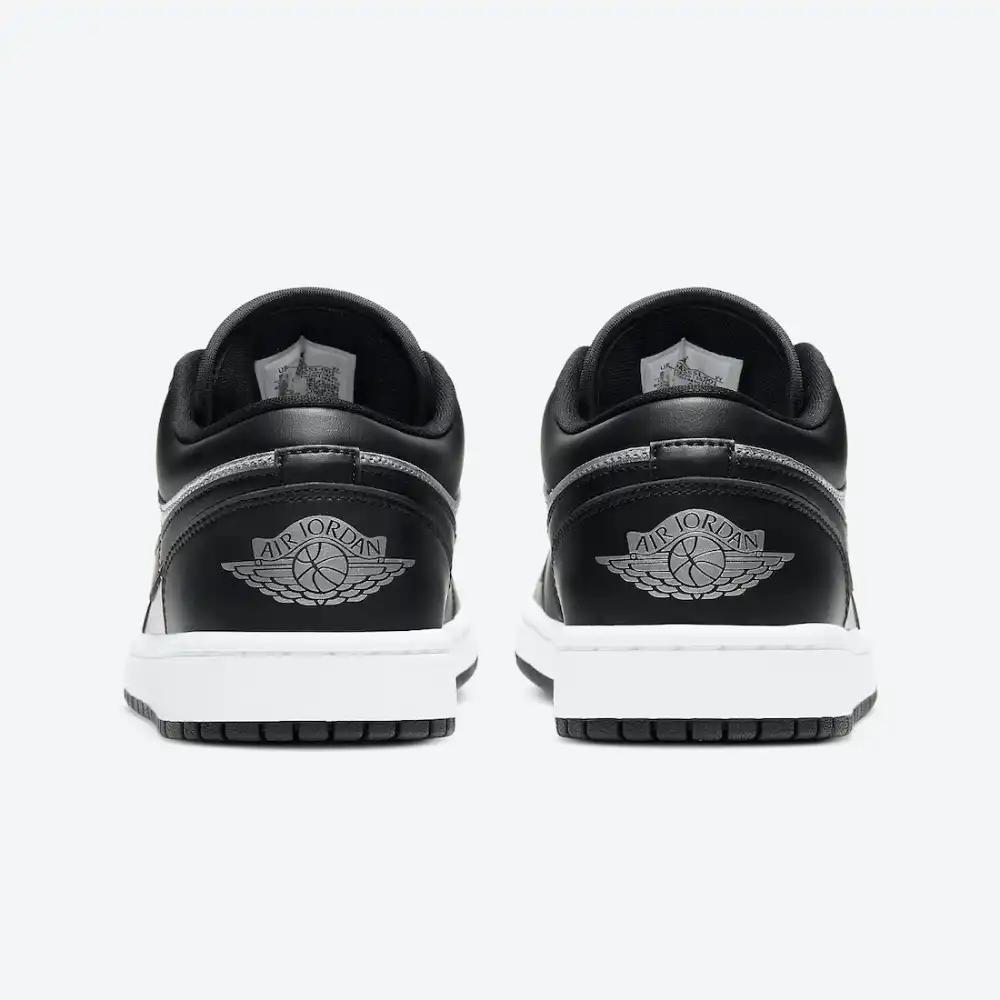 Air Jordan 1 Low Black Metallic Silver