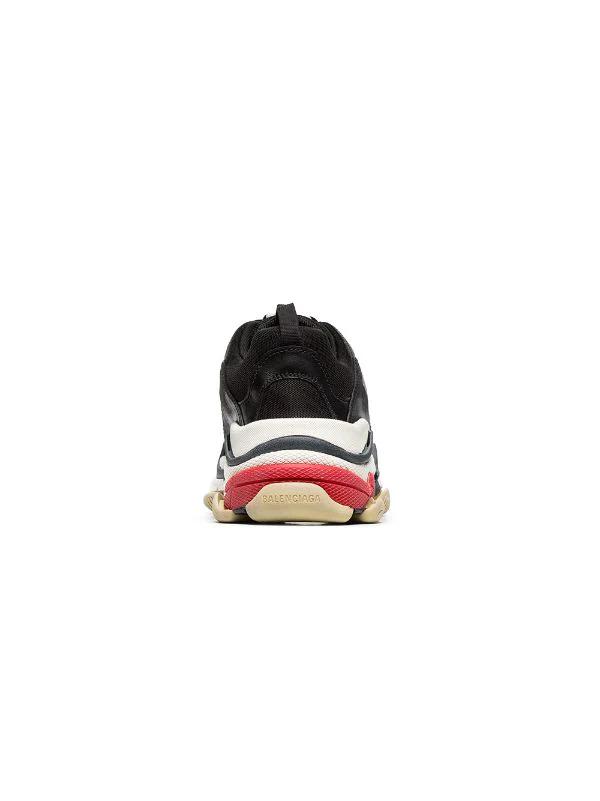 Balenciaga Triple S Black White Red - Hype Franco Store