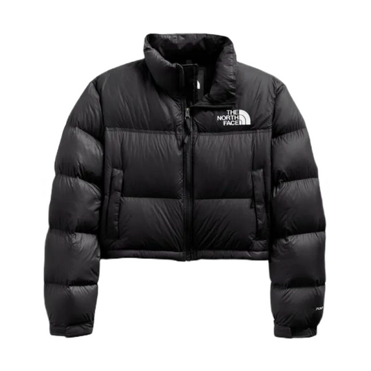 The North Face Cropped 1996 Nuptse Jacket Black