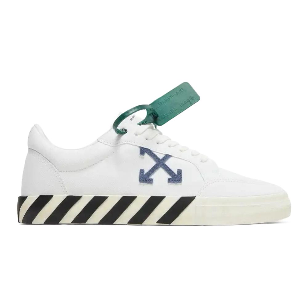 Off-White Vulcanizado Bajo Negro Blanco Azul claro