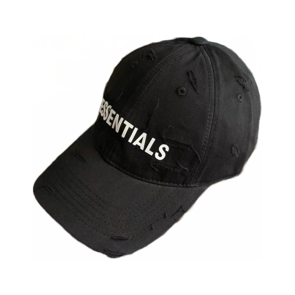 Gorra Essentials Destrozada Negra