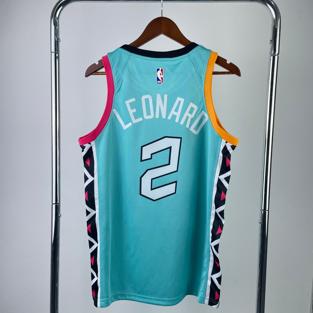 Spurs 2 Leonard NBA Jersey