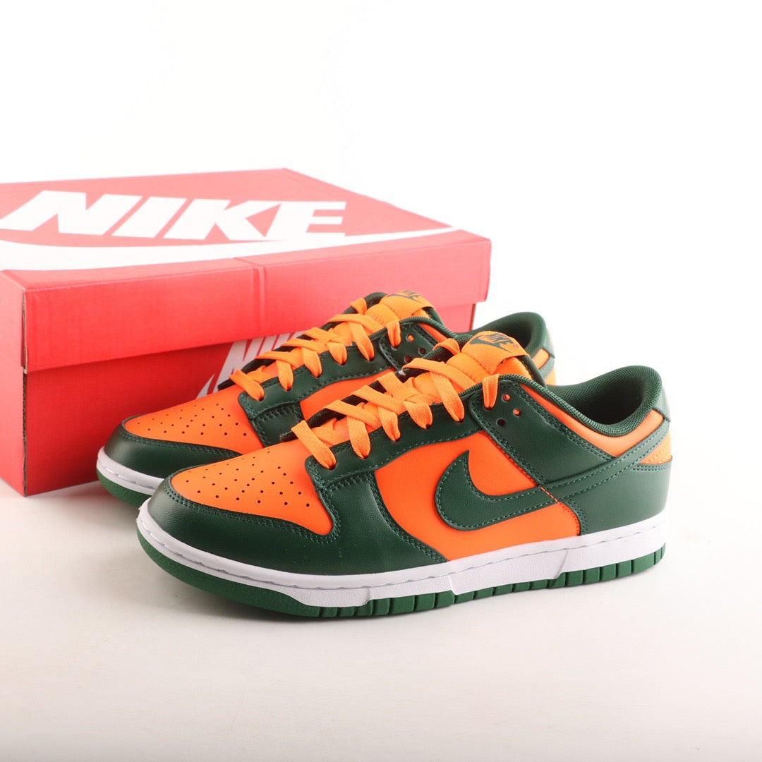 Nike Dunk Low Gorge Green And Total Orange