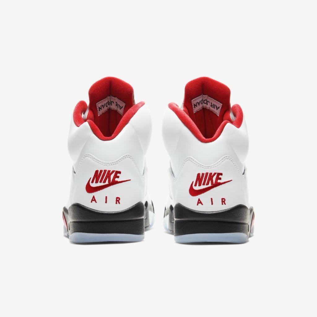 Air Jordan 5 Retro Red Silver Tongue