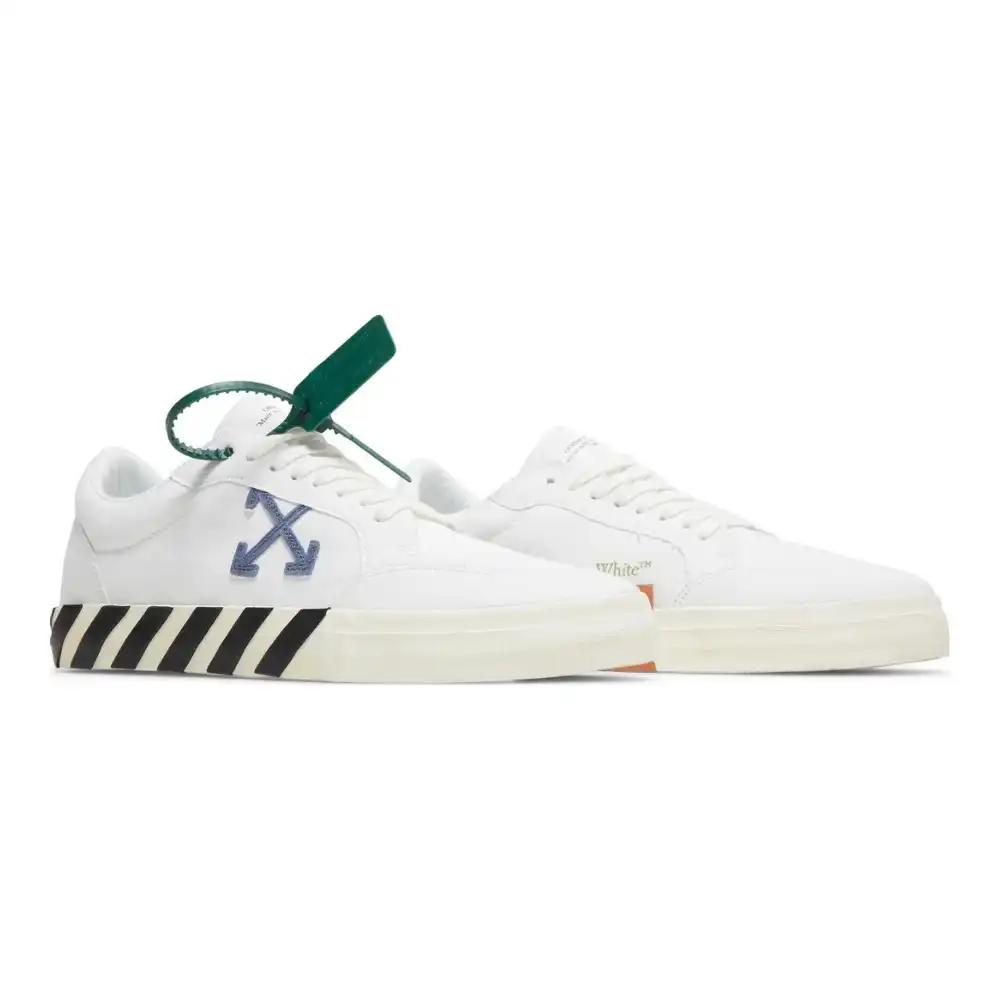 Off-White Vulcanizado Bajo Negro Blanco Azul claro