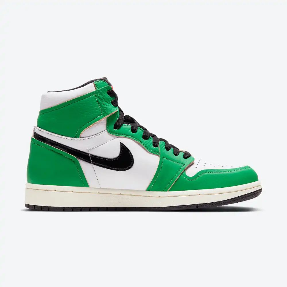 Air Jordan 1 Retro Alto Suerte Verde Blanco