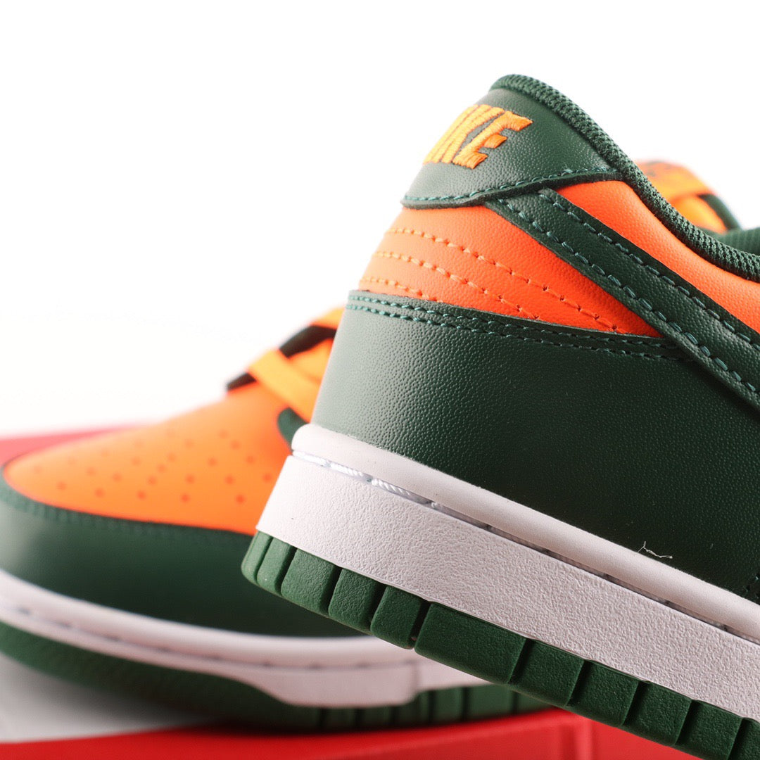 Nike Dunk Low Gorge Green And Total Orange