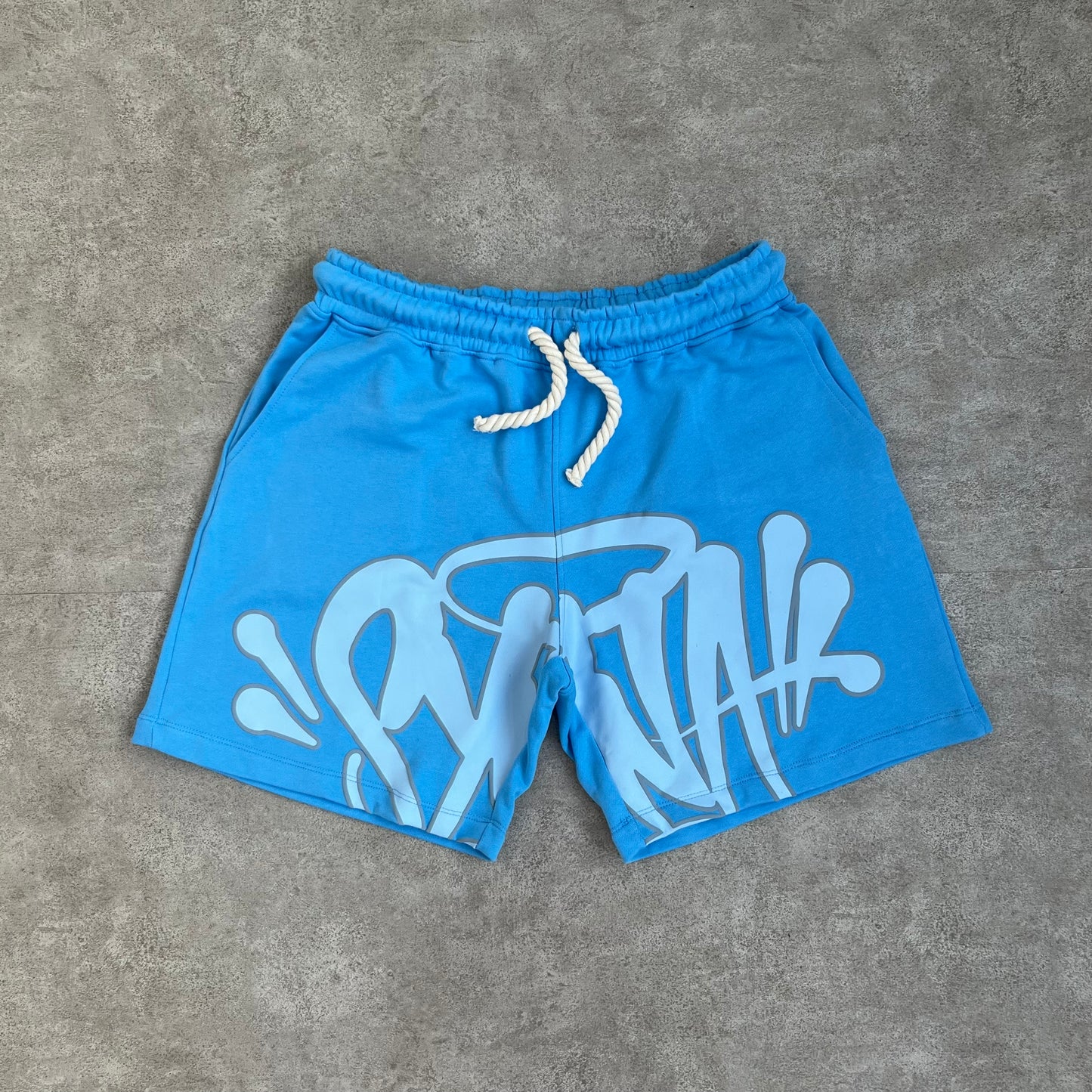 Conjunto Moletom Shorts Syna World Azul