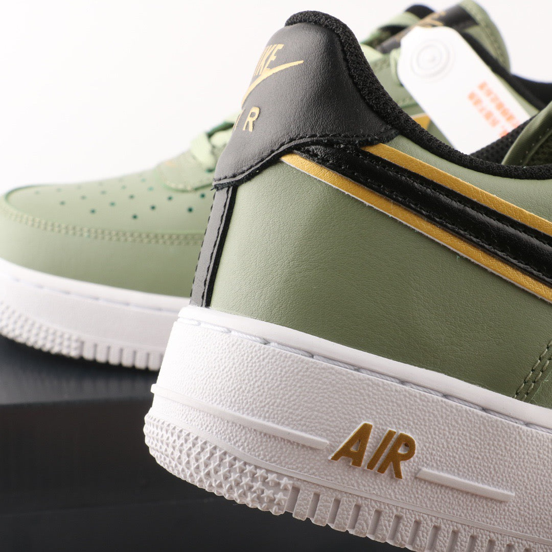 Nike Air Force 1 Low Mettalic Gold Oil Green