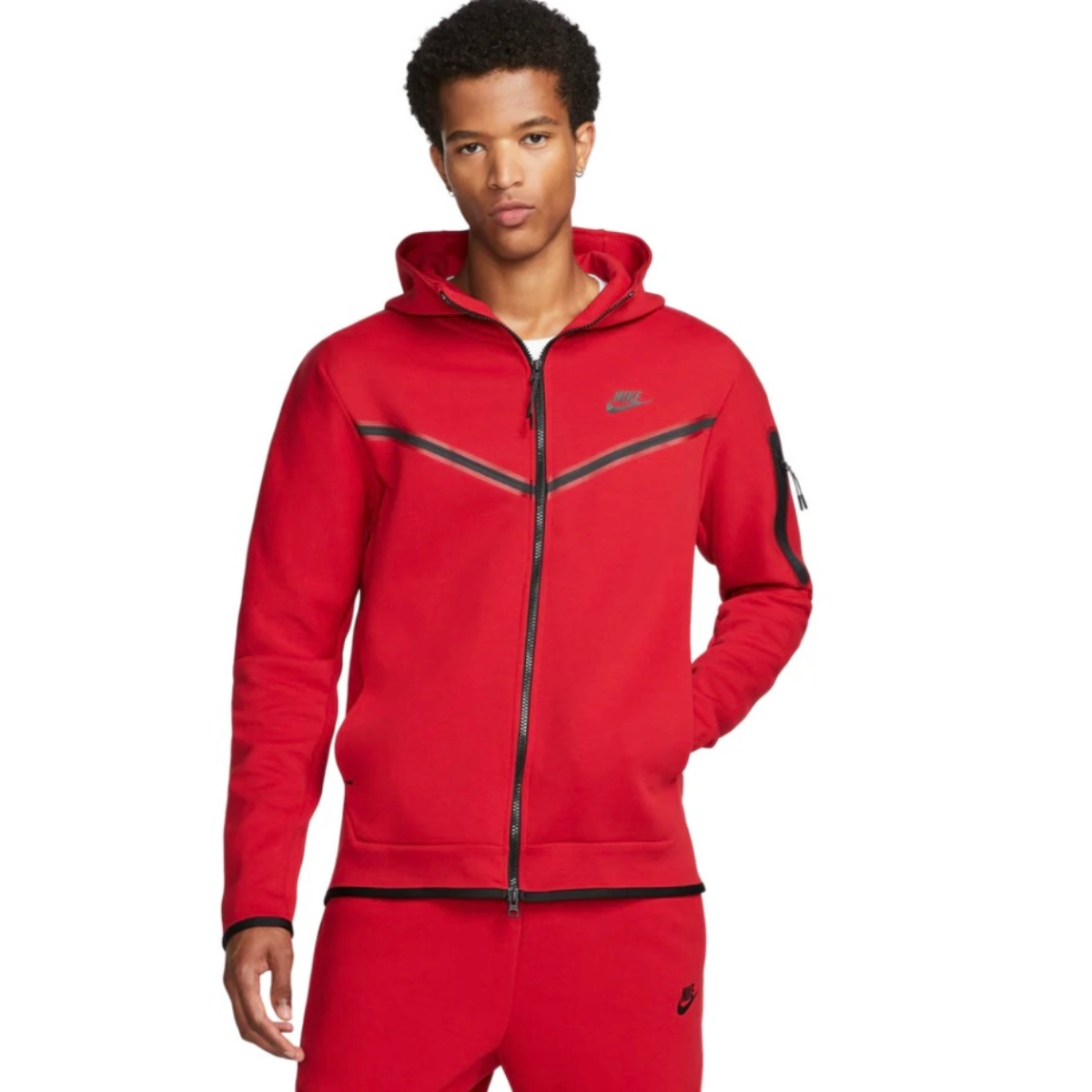 Conjunto Nike Tech Fleece Vermelho