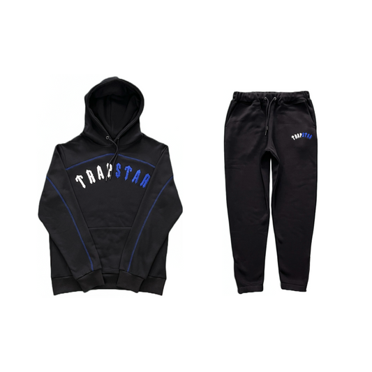 Conjunto Sudadera Trapstar Central Cee Negro/Azul