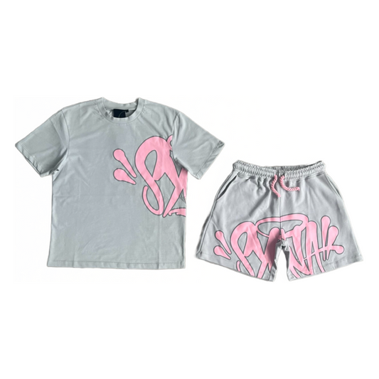 Syna World Grey Sweatshirt Shorts Set