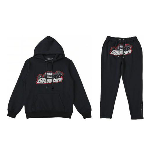 Conjunto de sudadera negra Trapstar Shooters