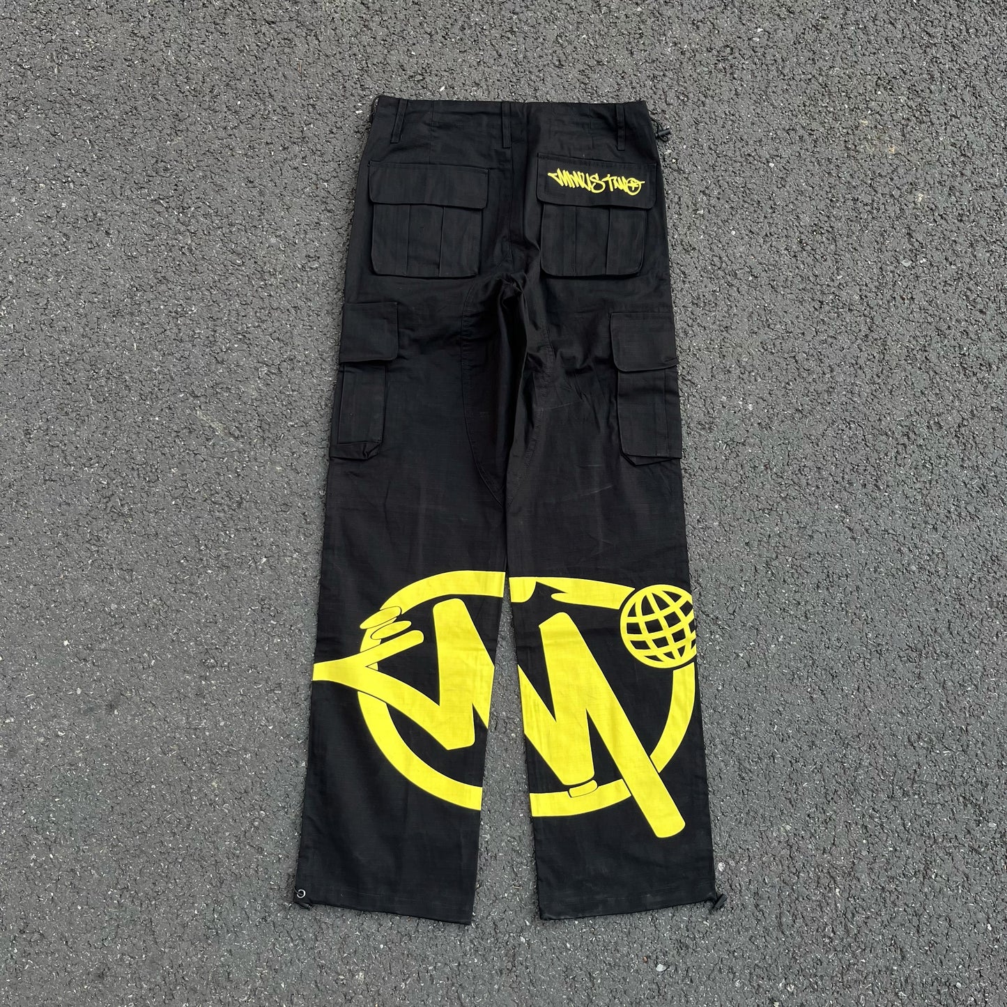 Calça Cargo Minus Two Black/Yellow