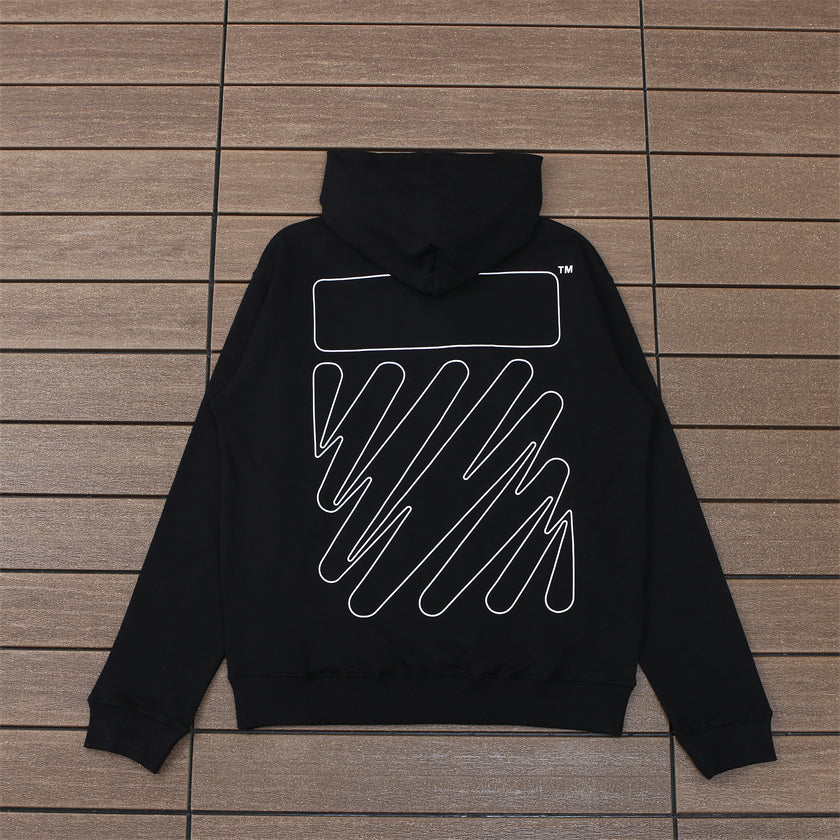 Off-White Black Hooded Sweatshirt