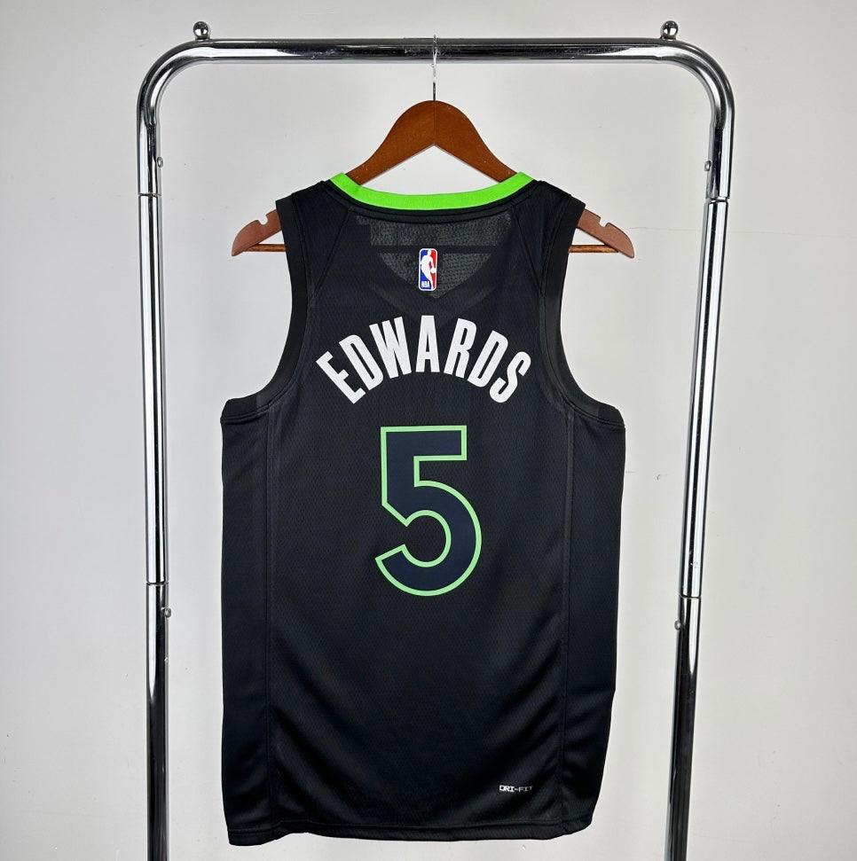 Jersey NBA Timberwolves 23/24 5 Edwards - Hype Franco Store