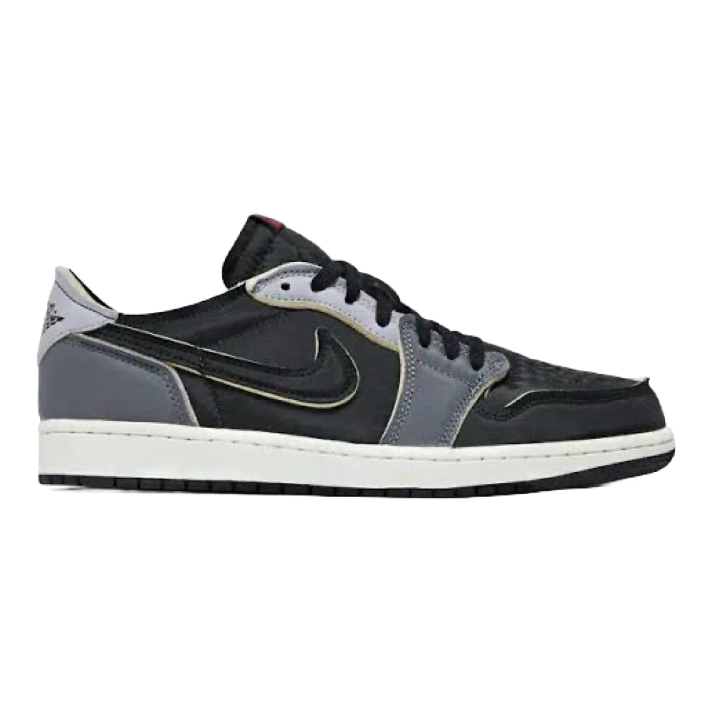 Air Jordan 1 Bajo Negro Humo Gris