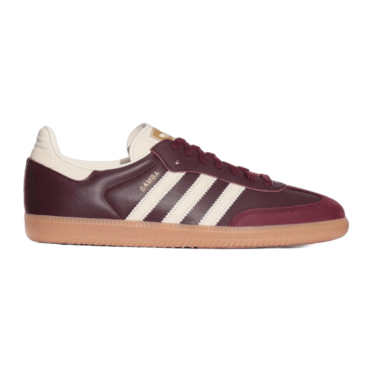 Adidas Samba OG Maroon Gold Metallic