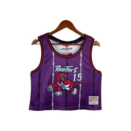 Camiseta recortada NBA Mitchell &amp; Ness Toronto Raptors 15 Carter