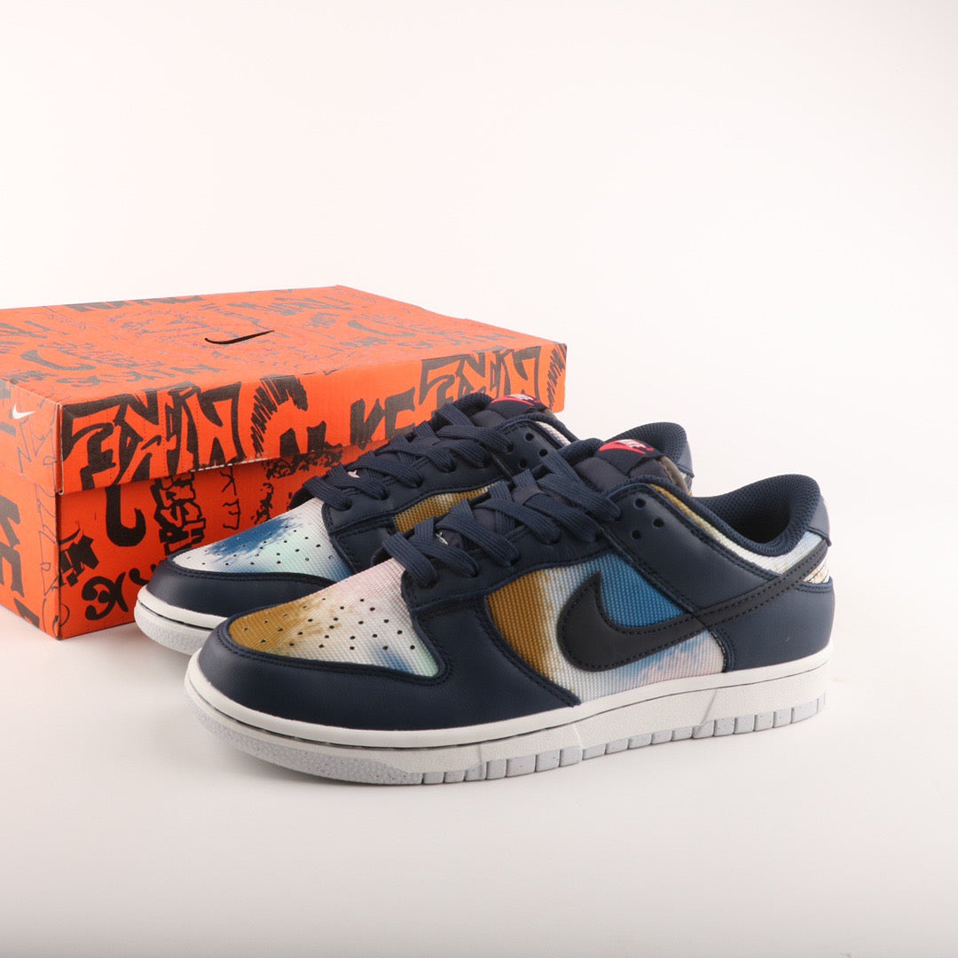 Nike Dunk Low Grafitti Black Blue