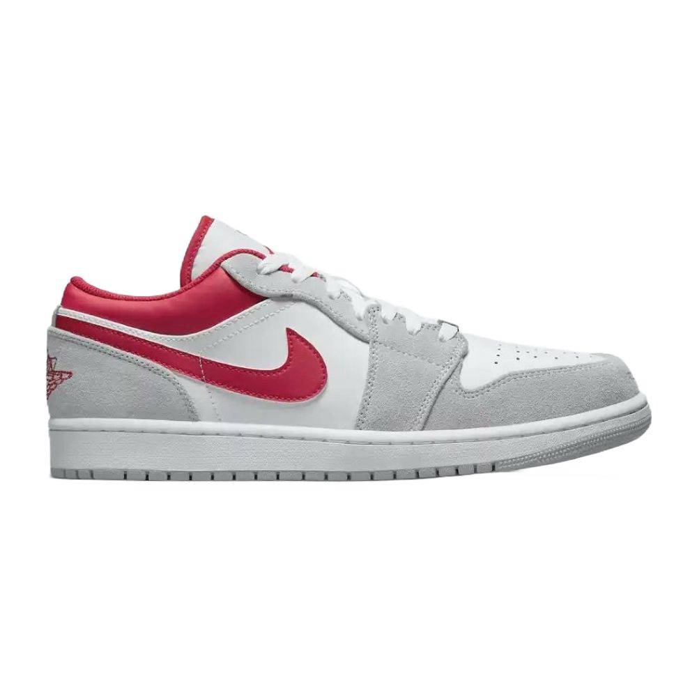 Air Jordan 1 Bajo Humo Gris Gimnasio Rojo