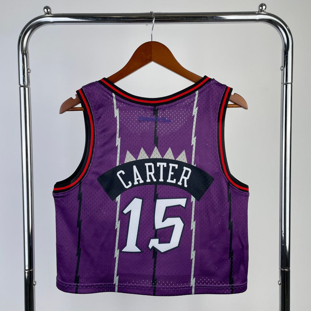 Jersey Cropped NBA Mitchell &amp; Ness Toronto Raptors 15 Carter