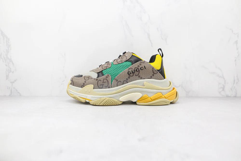 Balenciaga Triple S The Hacker Project Beige Green Yellow - Hype Franco Store